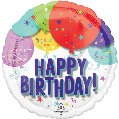 21in/53cm Pano Birthday Balloons