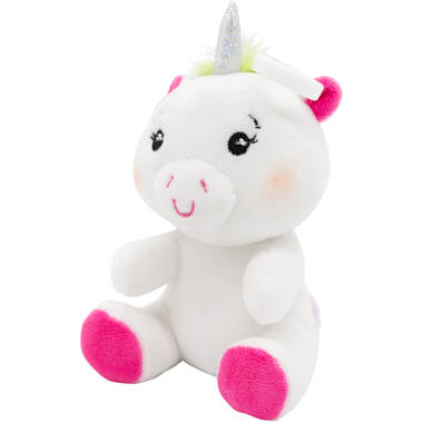 2-in-1 plush toy balloon weight unicorn with hook, 11cm, 90g