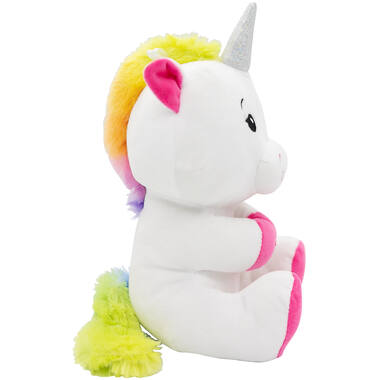 2-in-1 plush toy balloon weight unicorn with loop, 21cm, 170g