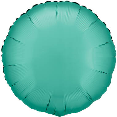 Standard Silk Lustre Jade Green Round Foil Balloon C16 Packaged 43 cm