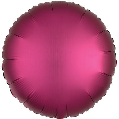 Standard Silk Lustre Pomegranate Round Foil Balloon C16 Packaged 43 cm