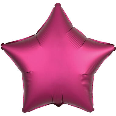 Standard Silk Lustre Pomegranate Star Foil Balloon C16 Packaged 43 cm