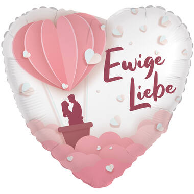 Standard Heart - Ewige Liebe - GER Foil Balloon RP40 Pakcaged 45 cm