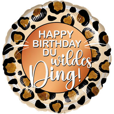 Standard - Wildes Ding Geburtstag - GER Foil Balloon RP40 Packaged 45 cm