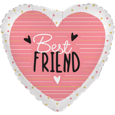 Standard Heart - Best Friend - ENG Foil Balloon RP40 Packaged 45 cm