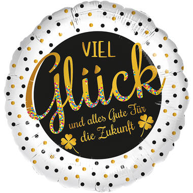 Standard - Viel Glück - GER Foil Balloon RP40 Packaged 45 cm