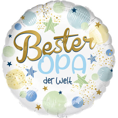 Standard - Bester Opa - GER Foil Balloon RP40 Packaged 45 cm
