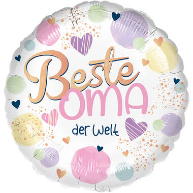 Standard - Beste Oma - GER Foil Balloon RP40 Packaged 45 cm