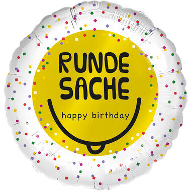 Standard - Runde Sache Birthday - GER Foil Balloon RP40 Packaged 45 cm