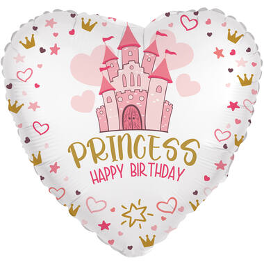 Standard - Princess Birthday - ENG Foil Balloon RP40 Packaged 45 cm