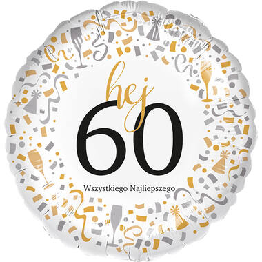 Standard - Hej 60 - POL Foil Balloon RP40 Packaged 45 cm