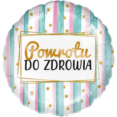 Standard - Powrotu do zdrowia - POL Foil Balloon RP40 Packaged 45 cm