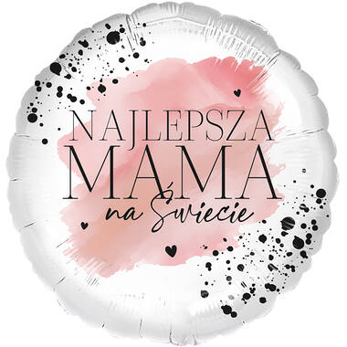 Standard - Najlepsza mama - POL Foil Balloon RP40 Packaged 45 cm