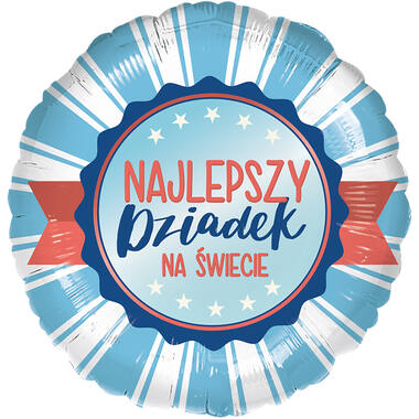 Standard - Najlepszy dziadek - POL Foil Balloon RP40 Packaged 45 cm