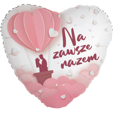 Standard Heart - Na zawsze nazem - POL Foil Balloon RP40 Packaged 45 cm