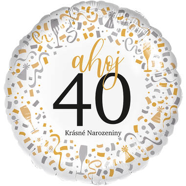 Standard - Ahoj 40 - CZE Foil Balloon RP40 Packaged 45 cm