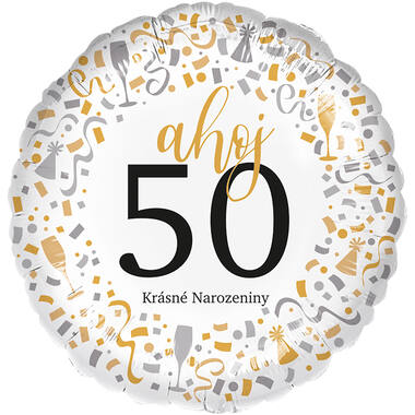 Standard - Ahoj 50 - CZE Foil Balloon RP40 Packaged 45 cm