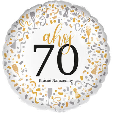 Standard - Ahoj 70 - CZE Foil Balloon RP40 Packaged 45 cm