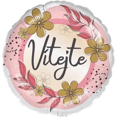 Standard - Vitejte - CZE Foil Balloon RP40 Packaged 45 cm