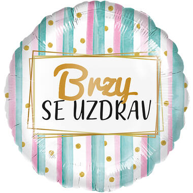 Foil Balloon - Get Well Soon - Czech - 45 cm