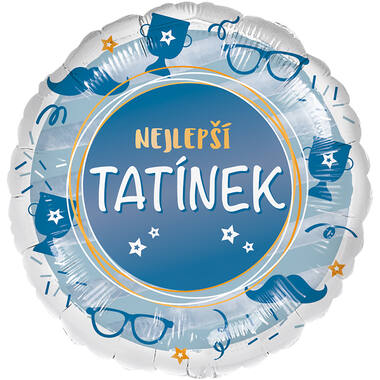 Standard - Nejlepsi tatinek - CZE Foil Balloon RP40 Packaged 45 cm