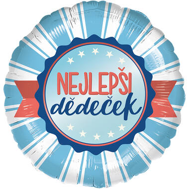 Standard - Nejlepsi dedecek - CZE Foil Balloon RP40 Packaged 45 cm