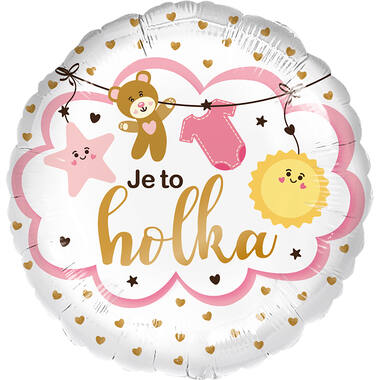 Standard - Je to holka - CZE Foil Balloon RP40 Packaged 45 cm