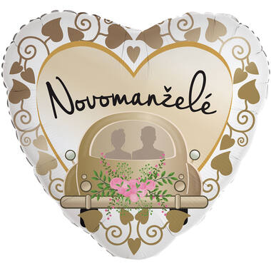Standard Heart - Novomanzele - CZE Foil Balloon RP40 Packaged 45 cm
