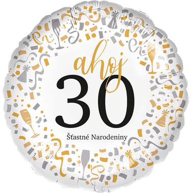 Standard - Ahoj 30 - SLO Foil Balloon RP40 Packaged 45 cm