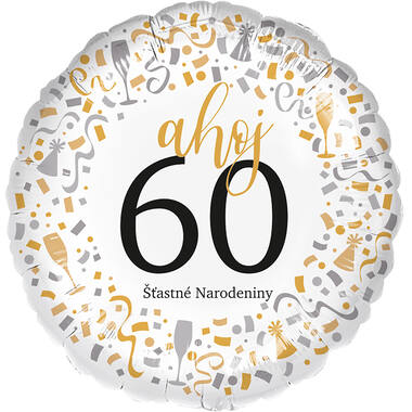 Standard - Ahoj 60 - SLO Foil Balloon RP40 Packaged 45 cm