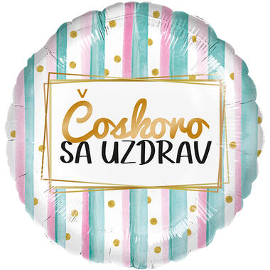 Standard - coskoro sa uzdrav - SLO Foil Balloon RP40 Packaged 45 cm