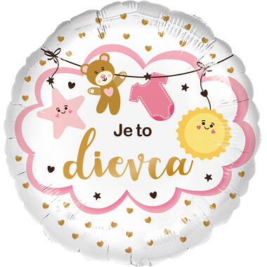 Standard - Je to dievca - SLO Foil Balloon RP40 Packaged 45 cm