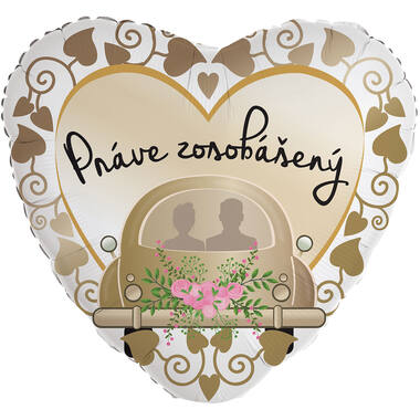 Standard Heart - Prave zosobaseni - SLO Foil Balloon RP40 Packaged 45 cm
