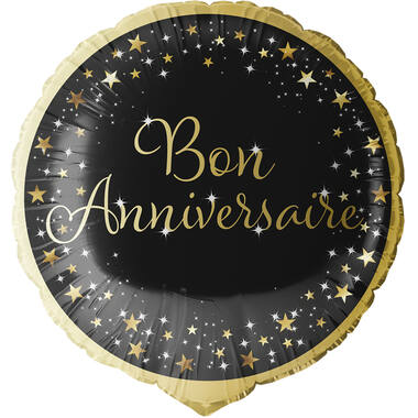 Standard Holographic Starlight Birthday Anniversaire Foil Balloon C55 Packaged 45 cm