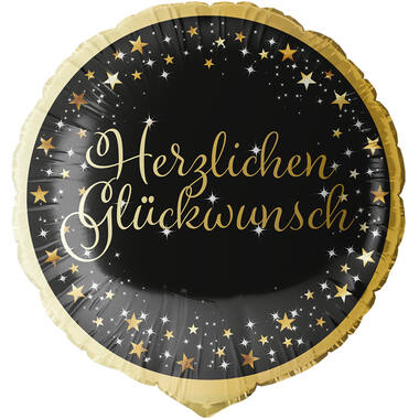 Standard Holographic Starlight Birthday Glückwunsch Foil Balloon C55 Packaged 45 cm