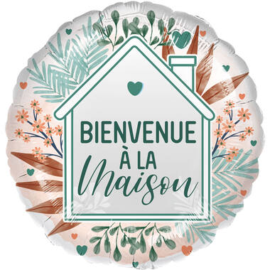 Standard - Bienvenue à la Maison - FRE Foil Balloon RP40 Packaged 45 cm