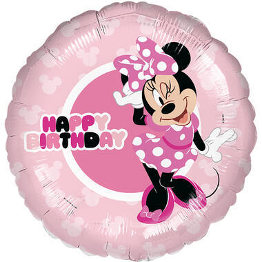 Foil Balloon - Minnie Mouse "Happy Birthday" - 45 cm