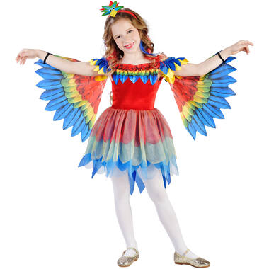 Child Costume Tropical Parrot Fairy Age 11 - 12 Years