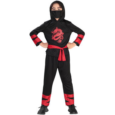 Child Costume Ninja Legend Black 8 - 10 Years