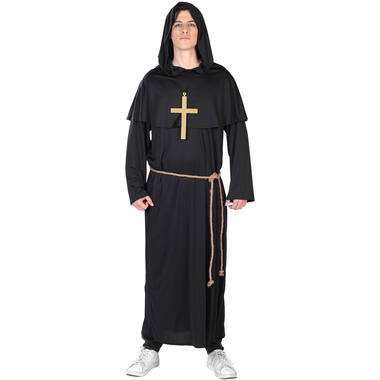 Adult Costume Holy Monk Black Size M/L