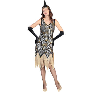 Adult Costume Roaring Flapper Dress Size M