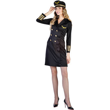 Adult Costume Stewardess Captain Size S