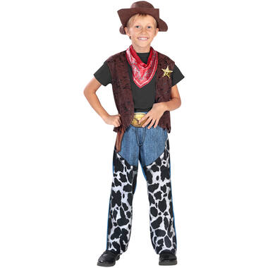 Child Costume Wild West Cowboy Age 6 - 8 Years