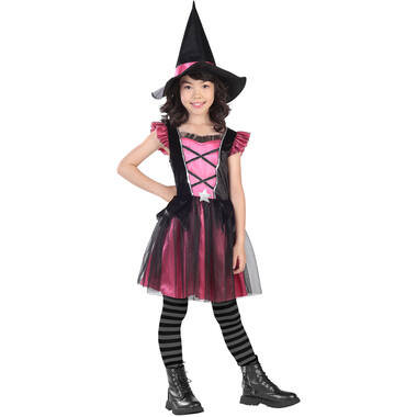 Child Costume Pink Potion Witch Age 10 - 12 Years