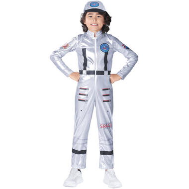 Child Costume Silver Astronaut Age 4 - 6 Years