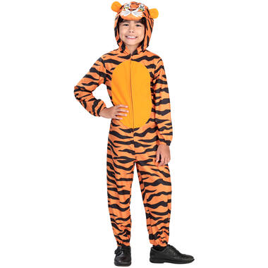 Child Costume Tiger Fleece Onesie Age 8-10 Years