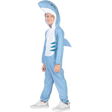Child Costume White Shark Fleece Onesie Age 6-8 Years