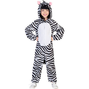 Child Costume Zebra Fleece Onesie Age 3-4 Years