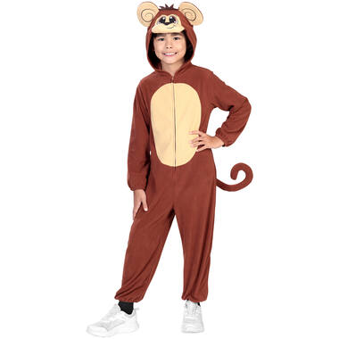 Child Costume Monkey Fleece Onesie Age 10-12 years
