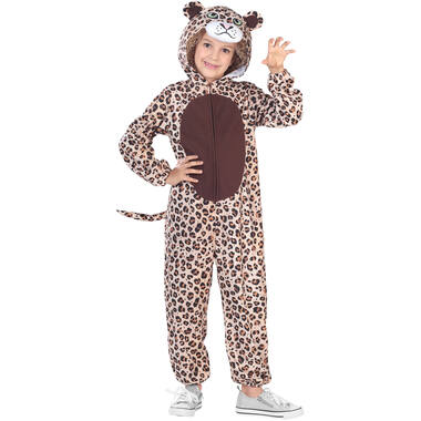 Child Costume Leopard Fleece Onesie Age 4-6 Years
